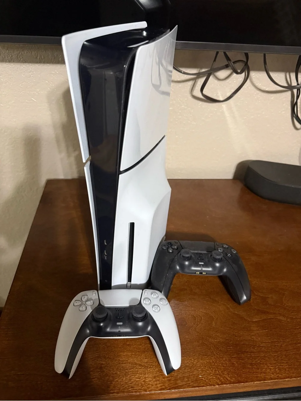 Sony PS5 Console with DualSense Controllers - White and Black